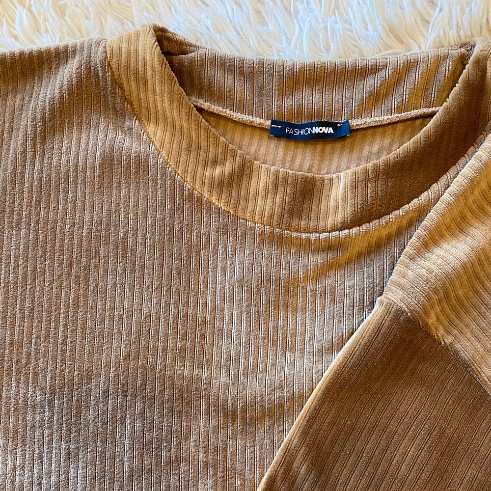 Brown Velvet Shirt